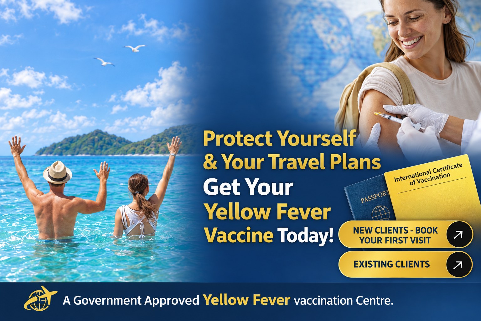 A government approved Yellow Fever vaccination centre. Protect yourself and your travel plans, get your Yellow Fever vaccine today.
